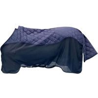 Produktbild von Kentucky Horsewear Combo Cooler Fleece Transport- und Abschwitzdecke für Pferde Blau 145 cm