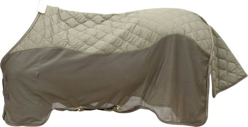 Kentucky Horsewear Combo Cooler Transport- und Abschwitzdecke für Pferde aus Polyester in Grün 145 cm – Bild 1 von 11