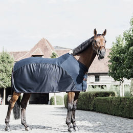 Kentucky Horsewear Combo Mesh Fliegendecke für Pferde in Blau – Bild 1 von 2