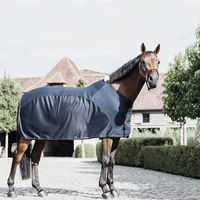 Produktbild von Kentucky Horsewear Combo Mesh Fliegendecke für Pferde in Blau