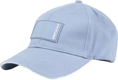 Kentucky Horsewear Damen Kappe aus Baumwolle Hellblau mit Rubber Logo – Bild 1 von 8