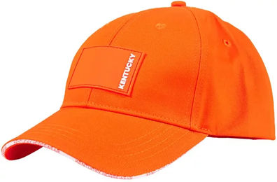 Kentucky Horsewear Damen Kappe aus Baumwolle Orange mit Rubber Logo – Bild 1 von 6