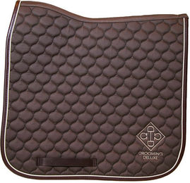 Produktbild von Kentucky Horsewear Dressage Sattelunterlage Grooming Deluxe für Warmblut in Beige oder Braun