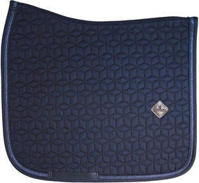 Kentucky Horsewear Dressage Schabracke Glitter Rope Weiß Schwarz Blau aus Polyester – Bild 1 von 5