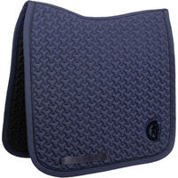 Produktbild von Kentucky Horsewear Dressage Schabracke mit 3D-Logo in Marine Blau für Warmblut