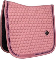 Kentucky Horsewear Dressur Schabracke Glitter Band Weiß Silber Rosa Baumwolle – Bild 1 von 5