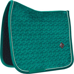Kentucky Horsewear Dressur Schabracke Velvet Cob Dunkelgrün – Bild 1 von 2