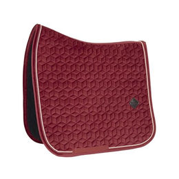 Produktbild von Kentucky Horsewear Dressur Schabracke Velvet Dressur Cob in Bordeaux Rot aus Velours