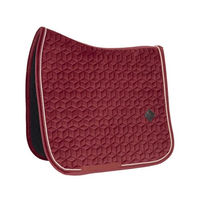 Produktbild von Kentucky Horsewear Dressur Schabracke Velvet Dressur Cob in Bordeaux Rot aus Velours