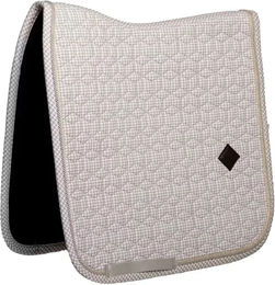 Kentucky Horsewear Dressur Schabracke Velvet für Vollblut in Grau oder Weiß – Bild 1 von 2