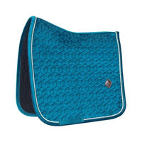 Produktbild von Kentucky Horsewear Dressur Schabracke Velvet in Grün/Türkis für Vollblut