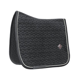 Kentucky Horsewear Dressurschabracke Basic Velvet in Schwarz für Warmblut – Bild 1 von 4