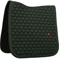 Produktbild von Kentucky Horsewear Dressurschabracke Classic Onion Plaited Glitter Rope Dunkelgrün Full