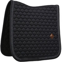 Produktbild von Kentucky Horsewear Dressurschabracke Classic Onion Plaited Glitter Rope Marineblau Full