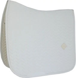 Kentucky Horsewear Dressurschabracke Fishbone Weiß Größe DR – Bild 1 von 4