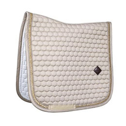 Kentucky Horsewear Dressurschabracke Glitter Band Beige für Warmblut – Bild 1 von 5