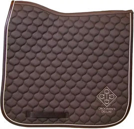 Kentucky Horsewear Dressurschabracke Grooming Deluxe Braun aus Baumwolle für Warmblut – Bild 1 von 4