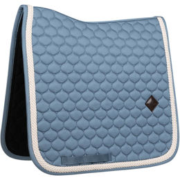 Kentucky Horsewear Dressurschabracke mit geflochtener Kordel in Blau aus Baumwolle – Bild 1 von 12