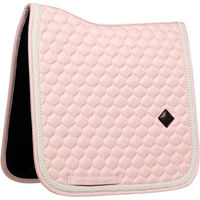 Produktbild von Kentucky Horsewear Dressurschabracke mit geflochtener Kordel in Rosa aus Baumwolle für Warmblut