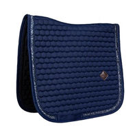 Produktbild von Kentucky Horsewear Dressurschabracke mit Glitzerband in Marine Blau aus Baumwolle