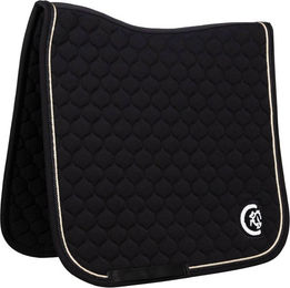Kentucky Horsewear Dressurschabracke Onion Quilt 3D Logo für Warmblut in Blau oder Schwarz – Bild 1 von 3