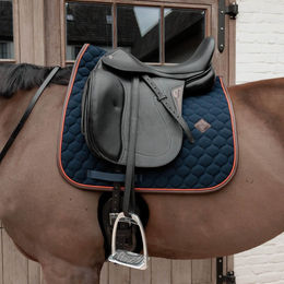 Kentucky Horsewear Dressurschabracke Onion Quilt Neon Blue für Warmblut – Bild 1 von 4