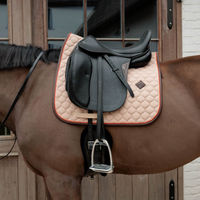 Produktbild von Kentucky Horsewear Dressurschabracke Onion Quilt Neon Leather in Beige für Vollblut