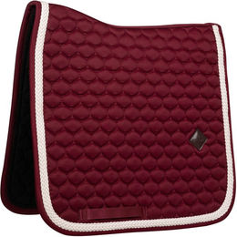 Kentucky Horsewear Dressurschabracke Plaited Cord in Rot aus Baumwolle für Warmblut – Bild 1 von 13