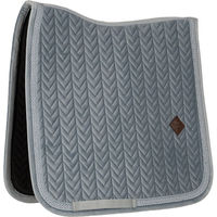 Produktbild von Kentucky Horsewear Dressurschabracke Velvet Fishbone Plaited Glitter Rope Light Blue Full
