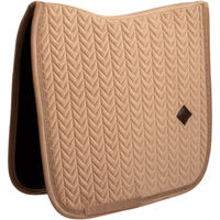 Produktbild von Kentucky Horsewear Dressurschabracke Velvet Mini Pearls Beige für Warmblut