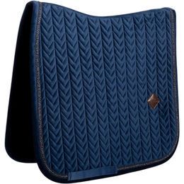 Kentucky Horsewear Dressurschabracke Velvet Mini Pearls Navy Blau für Warmblut – Bild 1 von 6