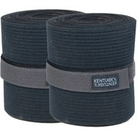 Produktbild von Kentucky Horsewear Elastische Fleece-Gamaschen für Pferde Schwarz Vollblut