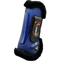 Produktbild von Kentucky Horsewear eQuick eLight Sky Full Of Stars Fluffy Vorderbeingamaschen für Ponys in Blau mit Plüsch