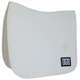 Kentucky Horsewear Fishbone Competition Dressurschabracke Weiß – Bild 1 von 6