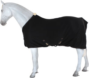 Kentucky Horsewear Fleece-Abschwitzdecke für Pferde Schwarz 140 – Bild 1 von 8