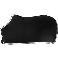 Produktbild von Kentucky Horsewear Fleece-Decke für Pferde mit geflochtenem Seil in Schwarz