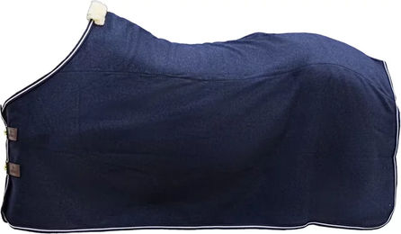 Kentucky Horsewear Fleece Decke Heavy Melange für Pferde Blau 145 cm – Bild 1 von 3