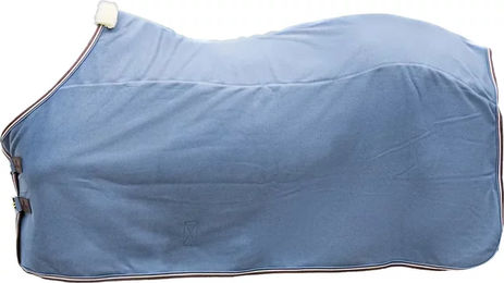 Kentucky Horsewear Fleece Decke Heavy Melange für Pferde Blau 160 cm – Bild 1 von 3