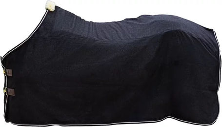 Kentucky Horsewear Fleece Decke Heavy Melange für Pferde Schwarz – Bild 1 von 3