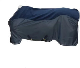 Kentucky Horsewear Fleece Mesh Cooler Combo Abschwitzdecke für Pferde Navy 125 – Bild 1 von 11