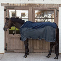 Produktbild von Kentucky Horsewear Fleece Mesh Cooler Combo Abschwitzdecke für Pferde Schwarz 165