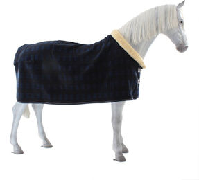 Kentucky Horsewear Fleece Show Heavy Pferdedecke kariert blau bunt – Bild 1 von 4