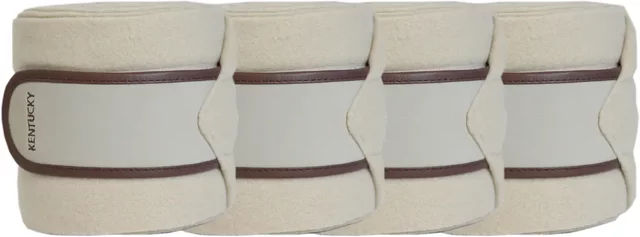 Kentucky Horsewear Fleecebandagen Gamaschen für Warmblut in Beige – Bild 1 von 5