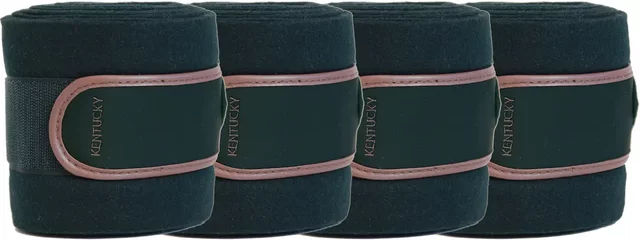 Kentucky Horsewear Fleecebandagen Gamaschen Pine Green für Warmblut – Bild 1 von 6