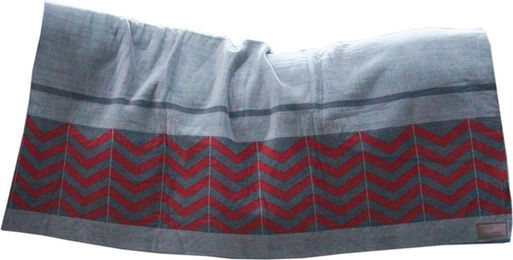 Kentucky Horsewear Fleecedecke Square Heavy Fishbone für Pferde Grau/Bordeaux 140x160 cm – Bild 1 von 5
