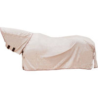 Produktbild von Kentucky Horsewear Fliegendecke Comfort Classic mit Halsteil und Bauchdecke Mesh Beige/Bordeaux 125 cm