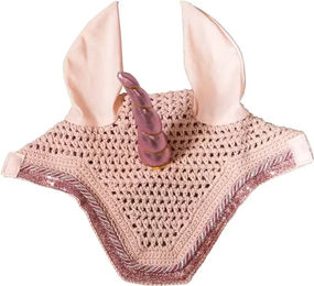 Produktbild von Kentucky Horsewear Fliegenhaube aus Gummi für Pferde Vollblut Rosa