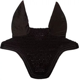 Produktbild von Kentucky Horsewear Fliegenhaube für Pferde aus Velours in Schwarz mit Mini-Perlen