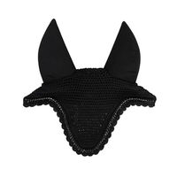 Produktbild von Kentucky Horsewear Fliegenhaube Stone & Pearl Soundless Schwarz aus Neopren für Pferde