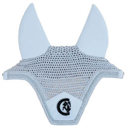 Kentucky Horsewear Fliegenhaube Wellington 3D Logo Hellblau für Pferde – Bild 1 von 9